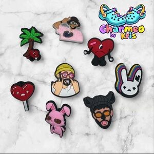 13. Bad bunny Shoe croc Charms Set
